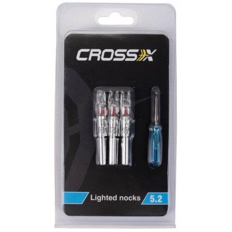CROSS-X 5.2 LIGHTED NOCK 3PC PACK
