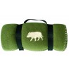 Plaid polaire logo sanglier
